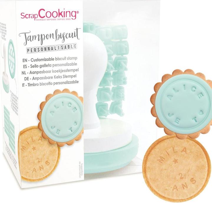 Actual product image ScrapCooking Stempel mit anpassbarer Nachricht
