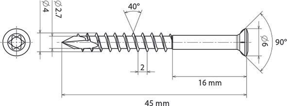 Productafbeelding Werkstarck Terrasclip HardWood Clip (2.50 x 2.50 cm)