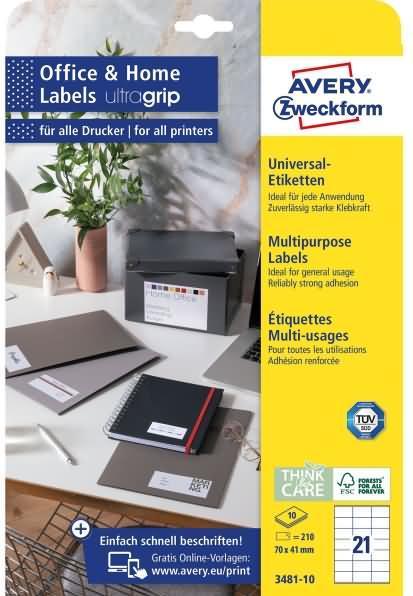 Actual product image Avery Labels, Home Office, Kleinpackung