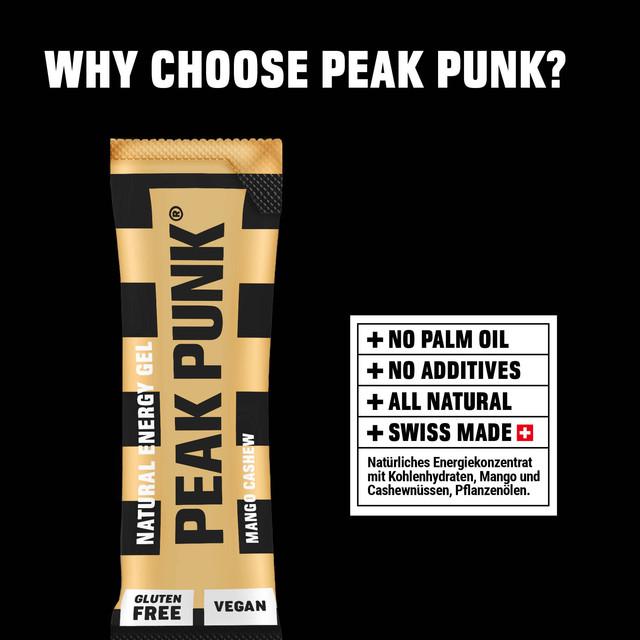 Image du produit Peak Punk Gel énergétique naturel (Mangue, 12 pcs, 300 g)