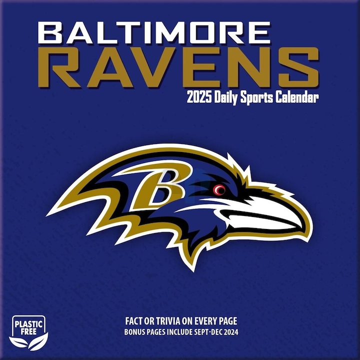 Productafbeelding NFL - Baltimore Ravens - Tafelkalender 2025 (Duits, Frans, Italiaans, Spaans, Engels)