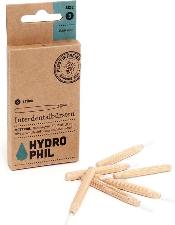 Produktbild Hydrophil Interdentalbürsten 0.60mm Size 3 (6 x, 0.60 mm)