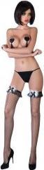 Actual product image LivCo Corsetti Fashion PEARL BLACK CF 17277 HARNESSES BLACK S/L (S, L)