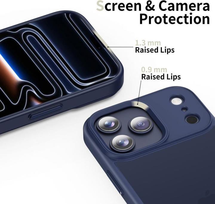 Actual product image Tech-Protect Magmat Iphone 17 Pro Max Matt Tief Blau (Apple iPhone 17 Pro Max)