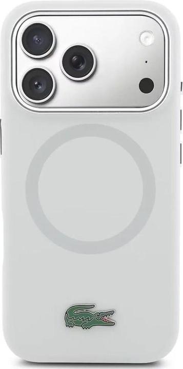 Produktbild Lacoste 17 Pro Max Back-Cover hul - MagSafe - Metal Edges And Logo - Grau (Apple iPhone 17 Pro Max)