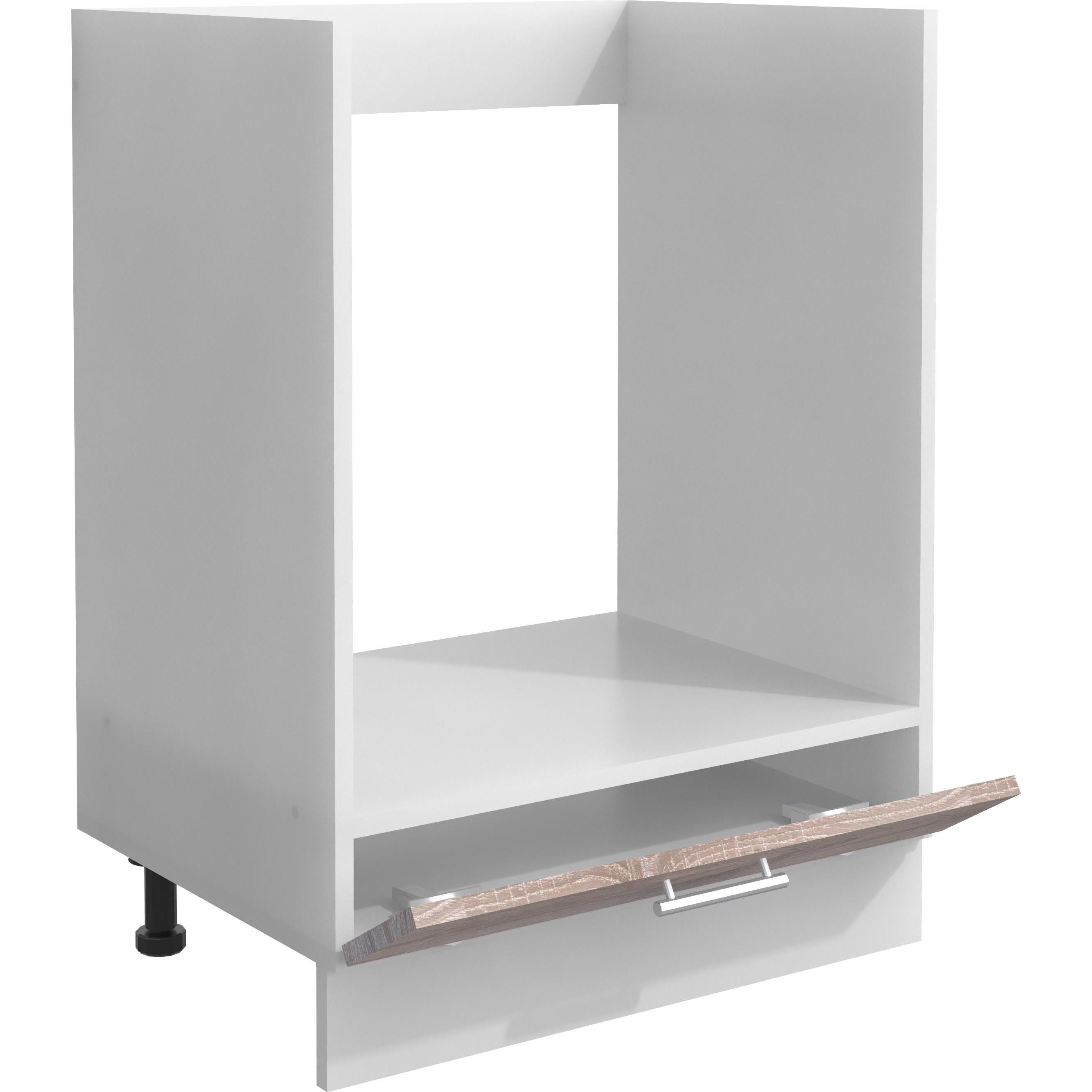 Thumbnail - VCM, Regal, Ofenschrank Breite 60 cm Herdumbauschrank Herdschrank Backofenschrank Esilo Zusatzfach Klappe (60 x 46 x 82 ...