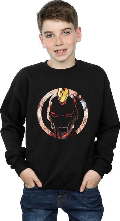 Image du produit Sweatshirt garçon Iron Man Montage Symbol (116)