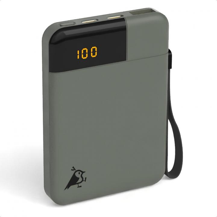 Actual product image Aqiila Powerbird B5B - Powerbank 5000 mAh, 12W - Moss (5000 mAh, 12 W, 18.50 Wh)