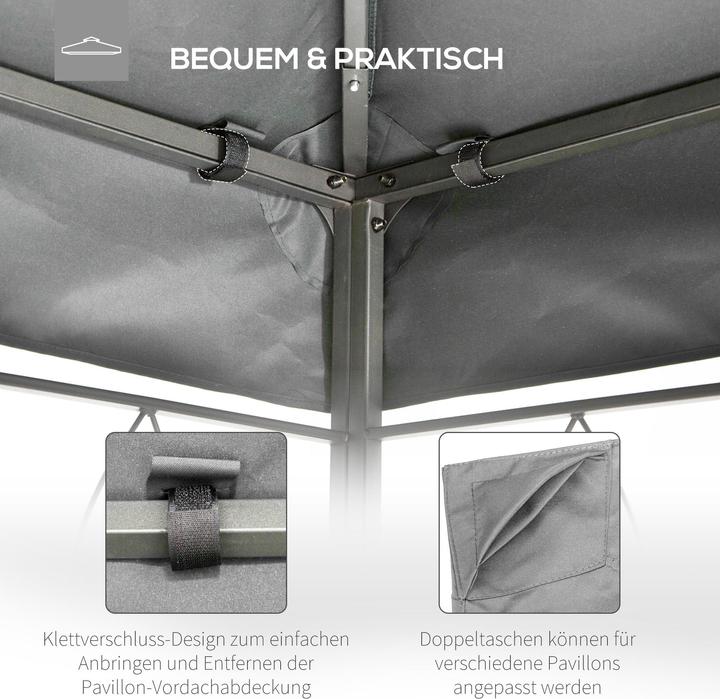 Produktbild Outsunny Pavillondach für 3 x 4 m Grundflächen (300 cm, 400 cm)