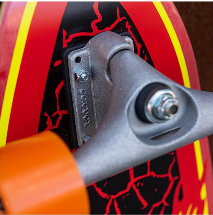 Actual product image Santa Cruz Flame Dot Shark Surf Skate Carver CX (31.52")