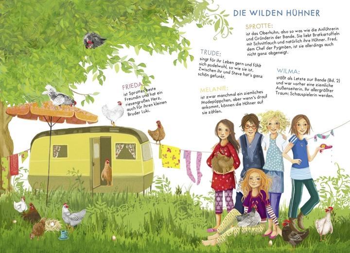 Produktbild Die wilden Hühner (Deutsch, Cornelia Funke, Florentine Prechtel, 2018)