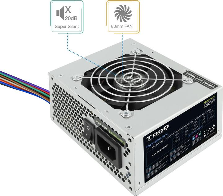 Actual product image Tooq Technology Fonte Ecopower II (500 W)