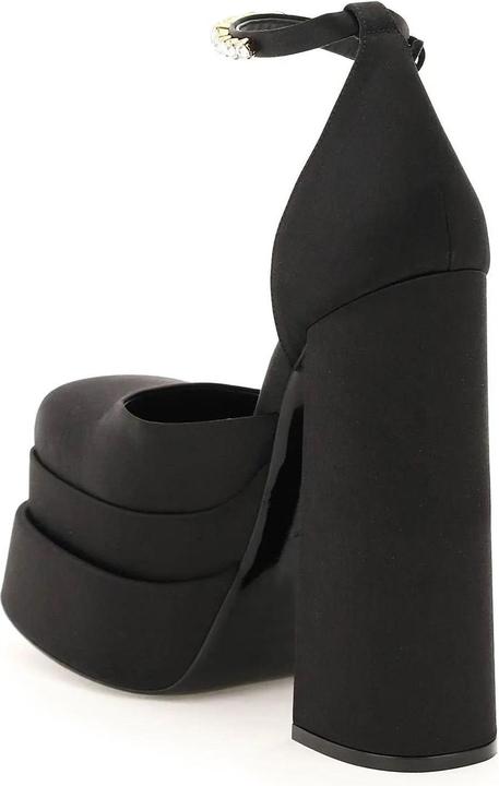 Actual product image Versace Silk Satin Platform Pumps (40)