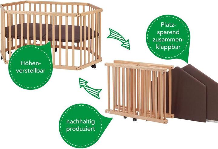Actual product image Tissi Playpen 6-corner (143 cm, 84 cm)