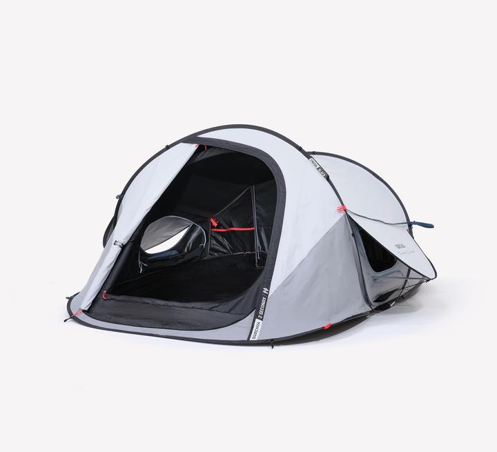 Immagine prodotto Quechua Tenda da campeggio - 2 Seconds Fresh & Black per 2 persone (Tenda pitching, 4 kg, 2 persone)
