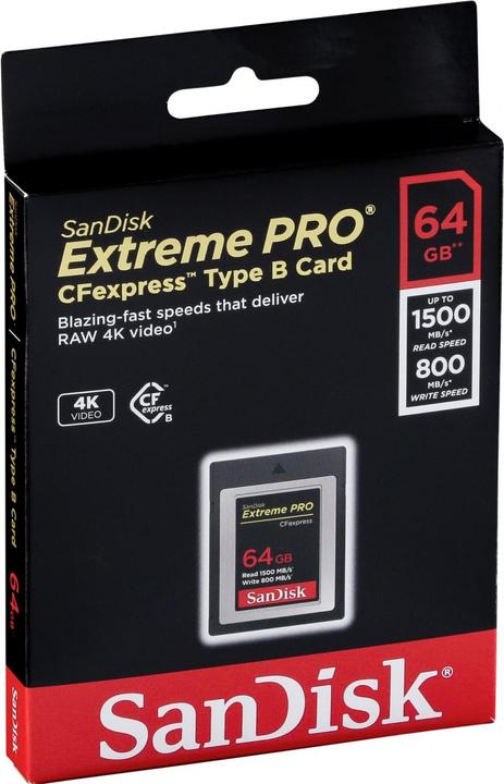 Image du produit SanDisk Extreme Pro (64 Go, CFexpress type B)