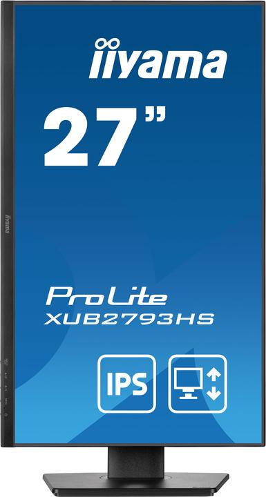 Actual product image iiyama ProLite XUB2793HS 27" 16:9 Full HD IPS Display black (1920 x 1080 pixels, 27")