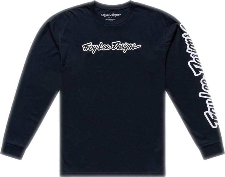 Actual product image Troy Lee Designs Longsleeve, Signature, black, XXL (XXL)