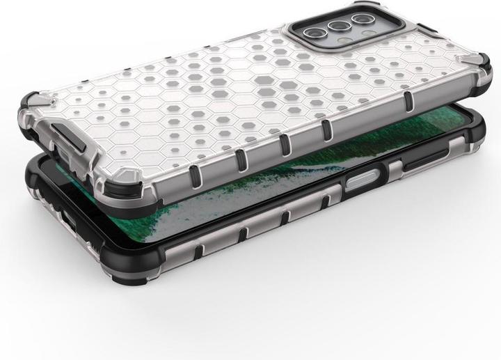 Produktbild Hurtel Honeycomb Handyhülle Schutzhülle mit TPU Rahmen für Samsung Galaxy A32 5G grün (Samsung Galaxy A32 5G)