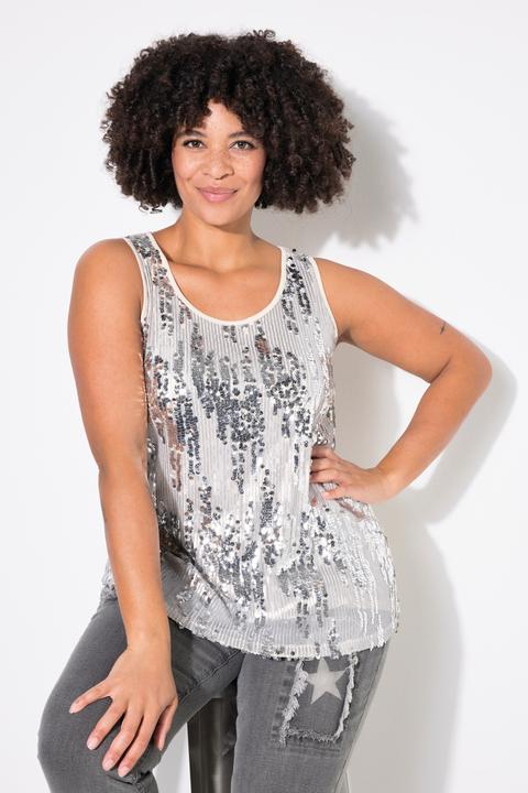 Produktbild Angel of Style Blusentop, A-Linie, Pailletten/Mesh (56)