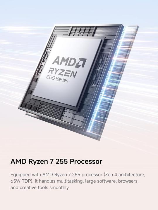 Produktbild Minisforum X1-255 (1000 GB, 32 GB, AMD Ryzen 7 255)