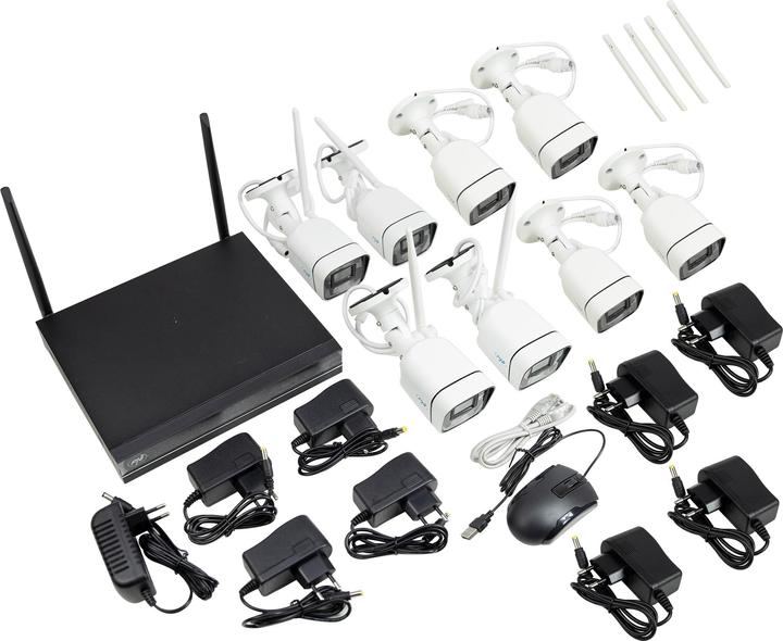 Image du produit PNI Paquet Paquet de vidéosurveillance House WiFi660 NVR 8 canaux et 8 caméras extérieures sans fil