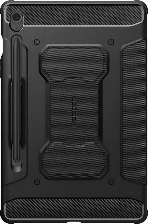 Produktbild Spigen Rugged Armor Pro Hülle für Samsung Galaxy Tab S9 FE 10,9" X510 / X516B – Schwarz (Samsung Galaxy Tab S9 FE+)