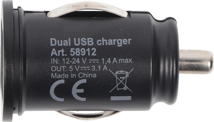 Actual product image Goobay Dual USB car charger 3.1A