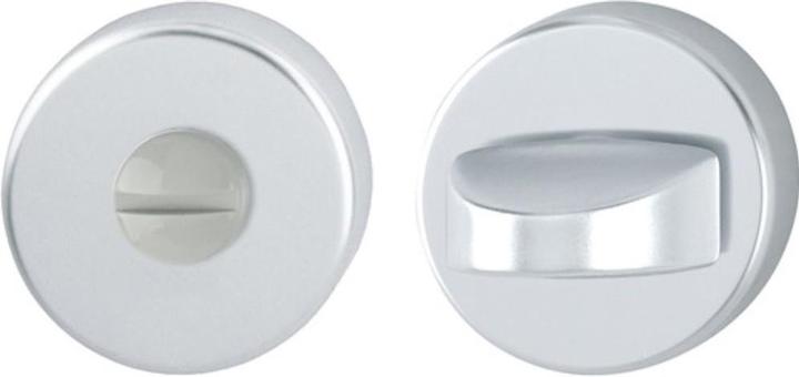 Hoppe Pair of key rosettes 42KVS aluminium F1 Escutcheon thickness 9 mm SK/OL round (Door handle)
