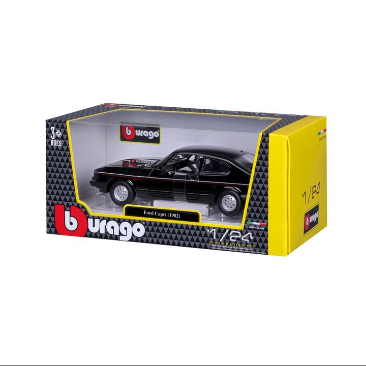 Productafbeelding Bburago Ford Capri 1600 GT 1/24 zwart