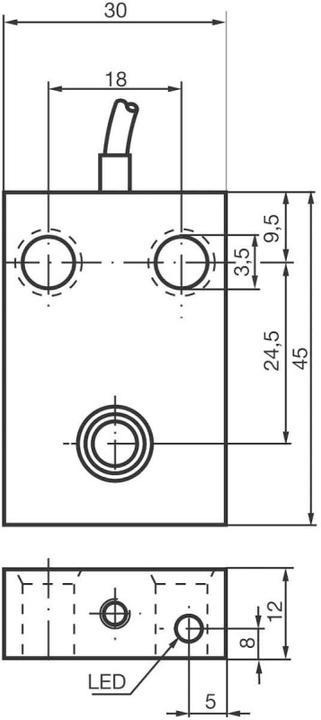 Produktbild Pepperl & Fuchs NJ6-F-E2 Sensor Induktiv 024681 (Sensor)