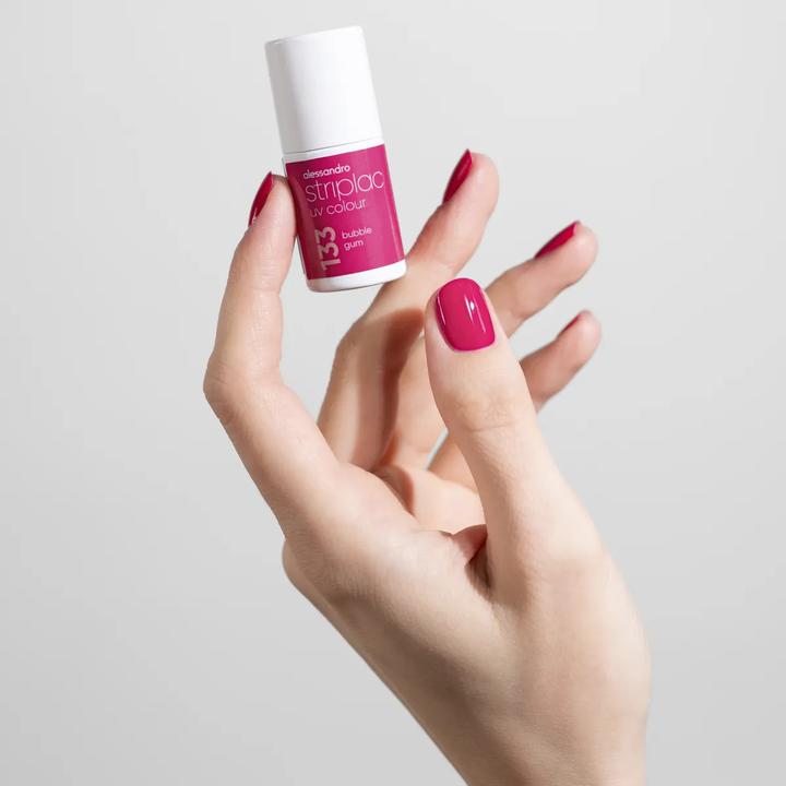 Actual product image Alessandro ALESSAN Striplac UV Colour Bubb Gu 6.5ml (133 Bubble gum, UV gel varnish)
