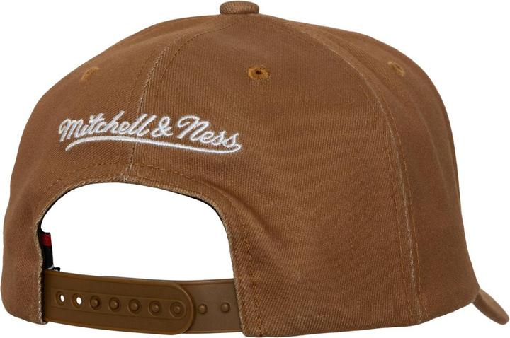 Actual product image Mitchell & Ness Snapback Stretch Cap - Brand Logo tan (One size)