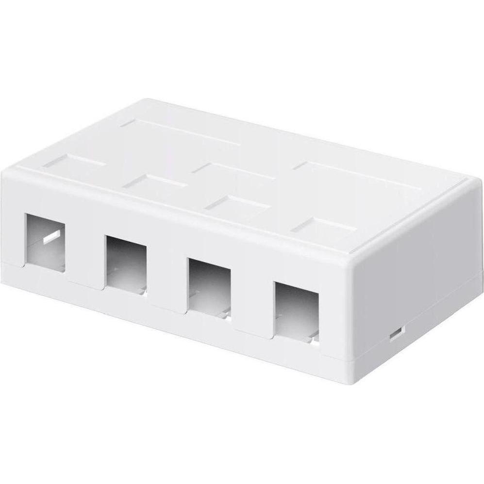 Varia KeyStone Leergehuse 4-port, Snap-In Montage, wei (Case), Accessori di elettronica + Alloggiamento, Bianco
