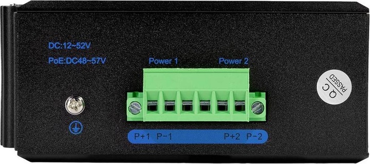 Produktbild LogiLink NS201 Industrieller Fast Ethernet Switch 8-Port 10/100 Mbps Hutschienenmontage PoE (8 Ports)