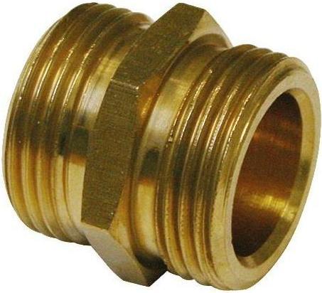 Actual product image Teguma Doppelnippel Messing Gewicht 0,031 kg Aussengewinde 1/2 ″ (2 mm)