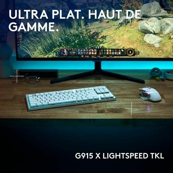 Actual product image Logitech G915 X LIGHTSPEED TKL (FR, Cable, Wireless)