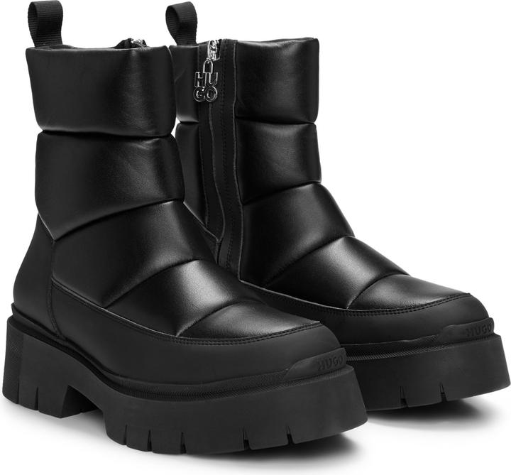 Actual product image HUGO Kris Bootie with Thick Sole, Pull Loop, and Signature Details (38)