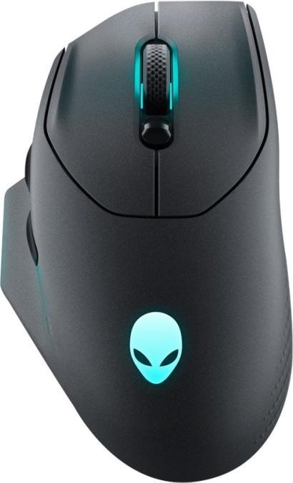 Actual product image Alienware Mysz bezprzewodowa AW620M Dark Side of the Moon (Cable, Wireless)