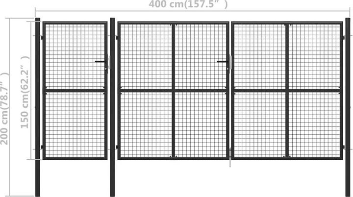 Image du produit vidaXL Gartentor