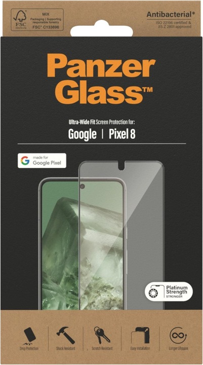 Produktbild PanzerGlass Ultra-Wide Fit (1 Stück, Google Pixel 8)