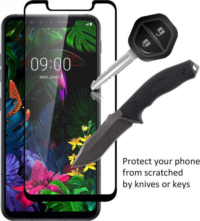Produktbild Screenguard LG G8S ThinQ Full Screen Panzerglas Schutzfolie 2.5D 9H (1 Stück, LG G8s ThinQ)