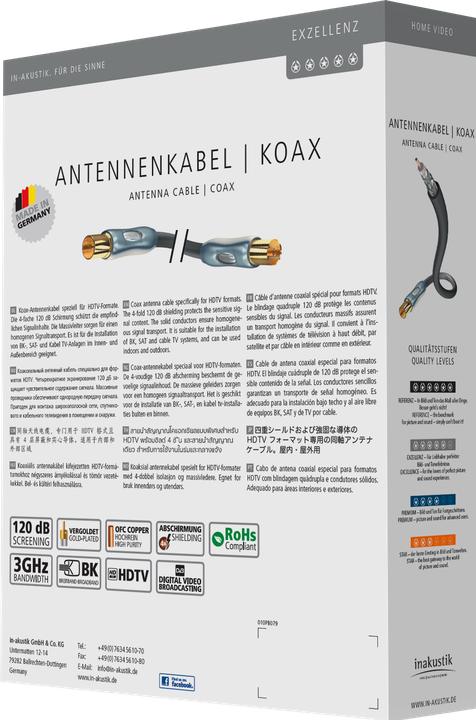 Produktbild Inakustik Exzellenz Koax (120 dB, Antennenkabel)