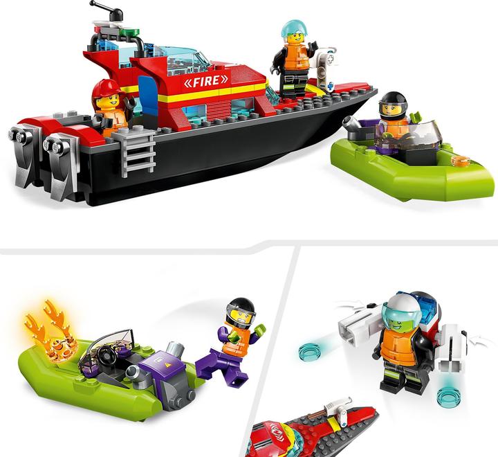 Produktbild LEGO Feuerwehrboot (60373, LEGO City)