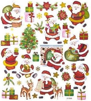 Produktbild DP Craft Weihnachtsmann-Aufkleber 32 Stück