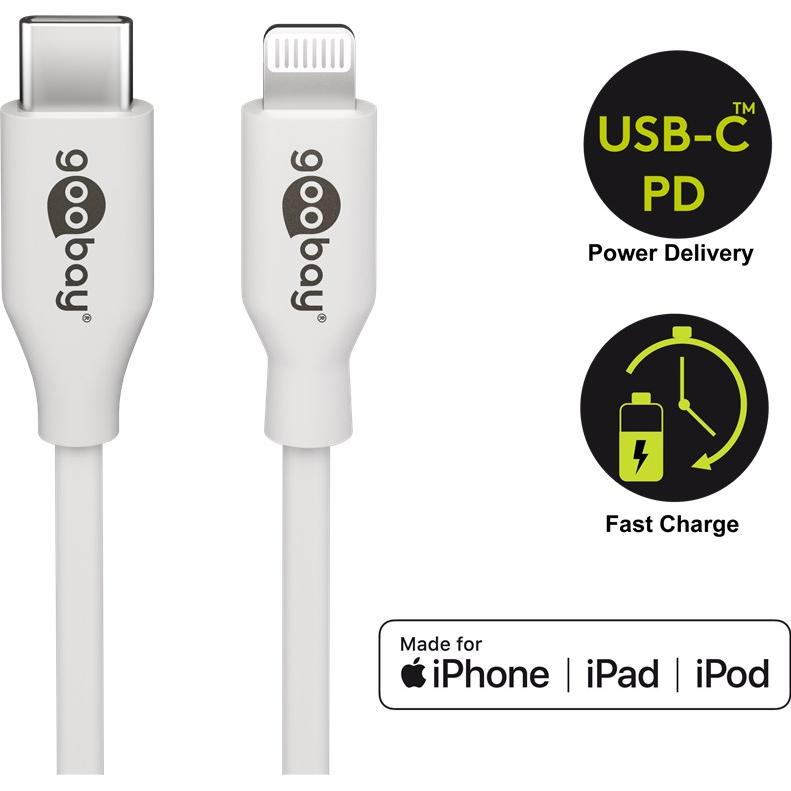 Thumbnail - Goobay Lightning - USB-C Kabel (2 m, USB 2.0), USB Kabel