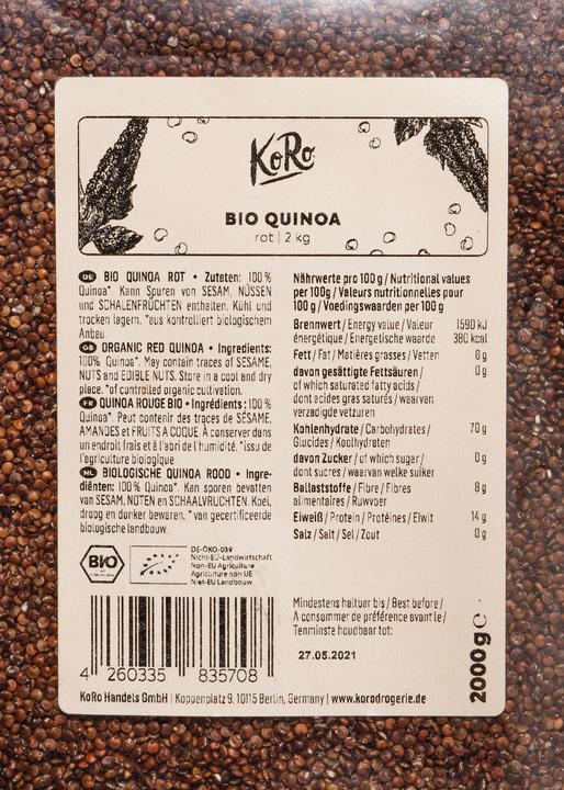 Produktbild KoRo Bio Quinoa rot (2000 g)