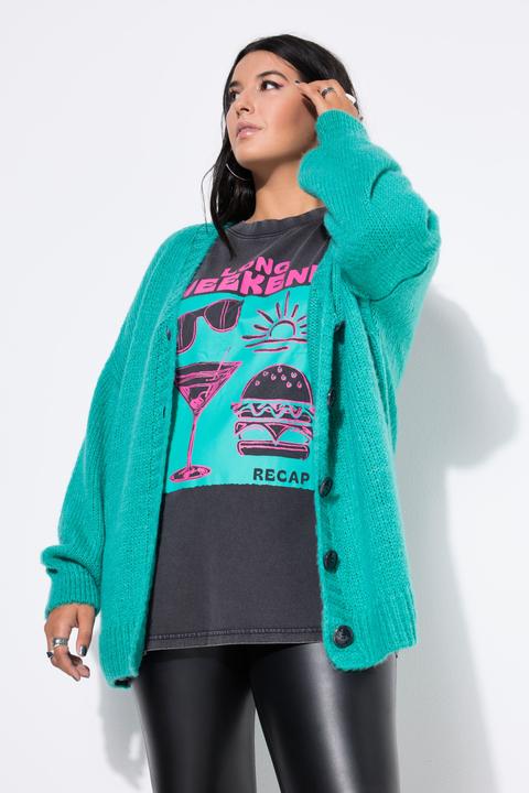 Produktbild Studio Untold Strickjacke, oversized, V-Ausschnitt (54)