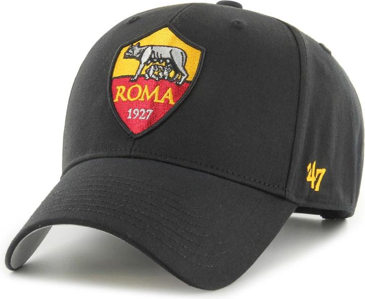 Actual product image 47 Brand Snapback Curved Cap - As Roma Black