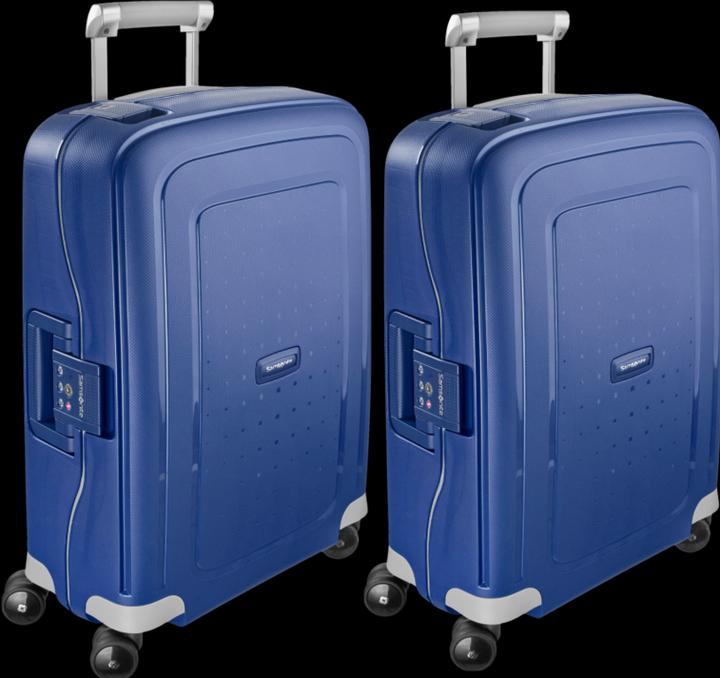 Samsonite S'cure Spinner 55cm dunkelblaues Duo Lugcase Set (34 l, Handgepäck (bis 50l))